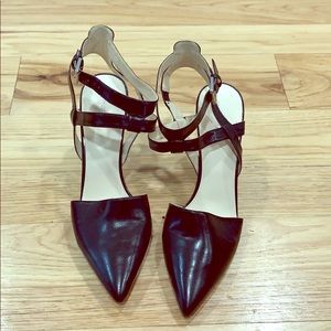 Nine West ankle wrap pumps with buckle detail